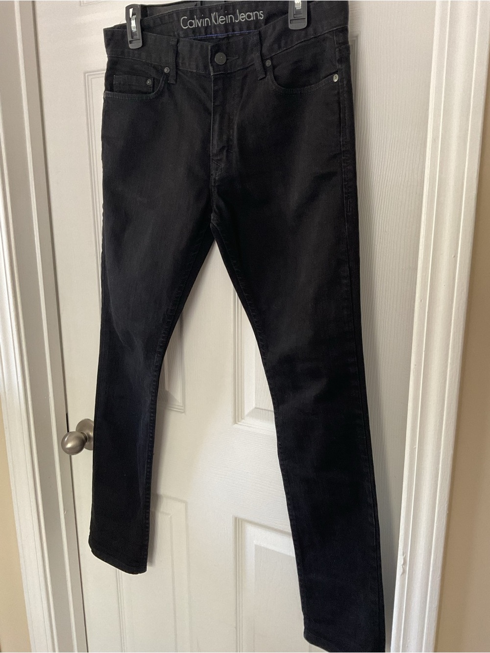 Calvin Klein Jeans Men’s 31x30 Slim Fit Black Stretch Denim Pants - Picture 2 of 13